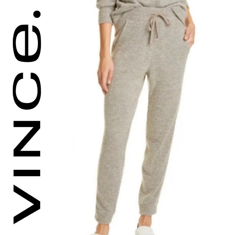 VINCE | Wool Textured Jogger Pants Heather Moonstone